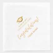 学校卒業祝いのクラス 箔ナプキン (正面)