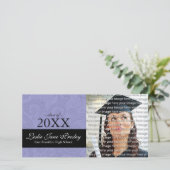 学校卒業記念写真発表カード 案内状 (スタンド正面)