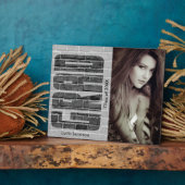 学校卒業 – 写真と文字 フォトプラーク (側面)