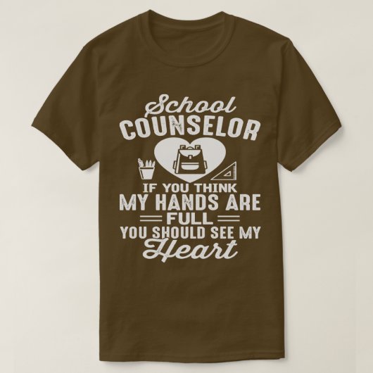 学校参事もしよ考えよ私の手は満ちている Tシャツ (デザイン正面)