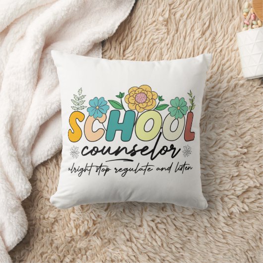 学校参事官がストップより規制聞す クッション (ブランケット)