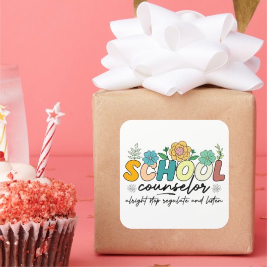 学校参事官がストップより規制聞す スクエアシール (パーティー)