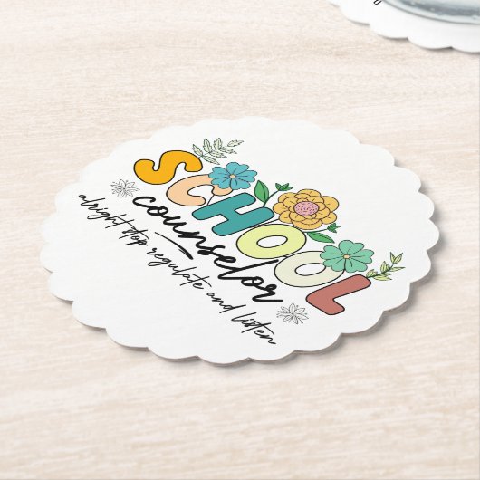 学校参事官がストップより規制聞す ペーパーコースター (アングル)