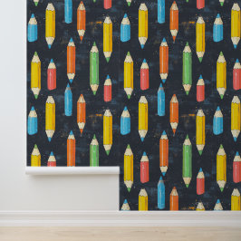 学校又は幼稚園の壁の装飾カラフル鉛筆 壁紙