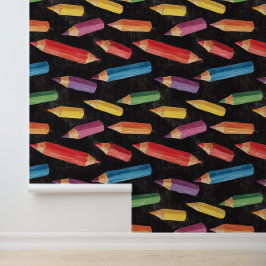 学校又は幼稚園の壁の装飾カラフル鉛筆 壁紙