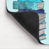 学校司書のパーソナライズなマウスパッド(青い) マウスパッド (コーナー)