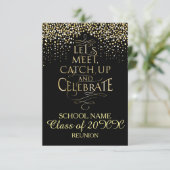 学校同窓会デザイン 招待状 (スタンド正面)