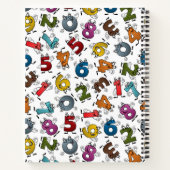 学校名カスタマイズおよび件名スパイラルノート ノートブック (裏面)