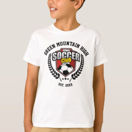 学校名前をカスタムする又は団体や組織サッカークラブ Tシャツ