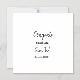 {学校名}の卒業おめでとうございます マグネット招待状