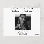 学校名 年度 卒業おめでとう ポストカード (裏面)