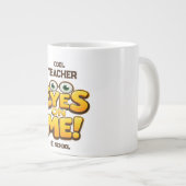 学校向けのカスタム面白教師ギフト ジャンボコーヒーマグカップ (正面右)