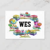 学校営業連絡カード 名刺 (正面)