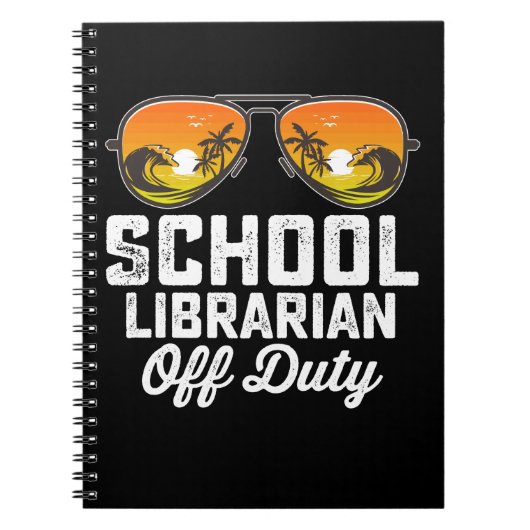 学校図書館司書の退勤 最終登校日 ノートブック (正面)