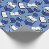 学校図書館員先生ブックワーム図書室 ラッピングペーパー (角)