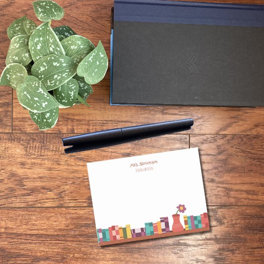 学校図書館本棚小さいノート ポストイット