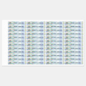 学校子供の防水ホログラフィッククロックモチーフ ラベル (シート)