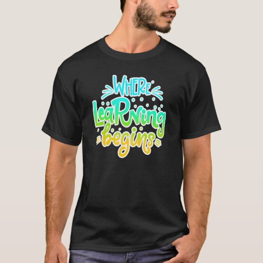 学校学引用文 Tシャツ (正面)