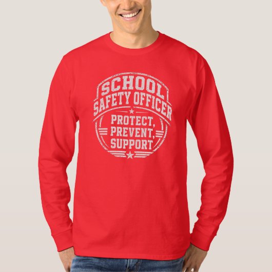 学校安全担当者 Tシャツ (正面)