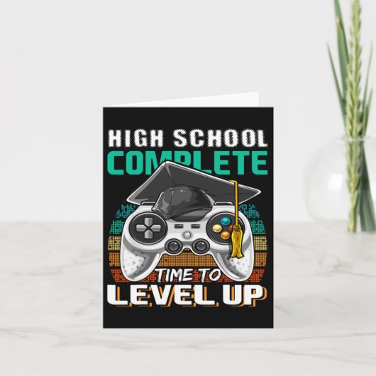 学校完全クリア ゲーム 高校卒業 記念品 カード (正面)