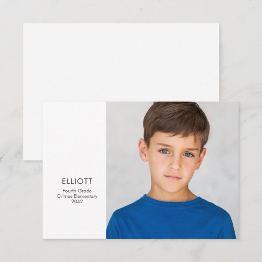 学校年記念フォトカード (正面/裏面)