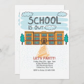 学校建物年度末招待状 招待状 (正面/裏面)