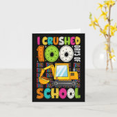 学校建築100Daの100日をつぶした カード (黄色い花)