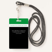 学校従業員緑のスタッフ写真ID先生バッジ バッジ (裏面ランヤード)