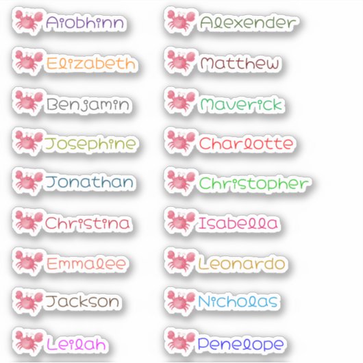 学校復帰 カスタム 複数名前 ステッカー シール (正面)