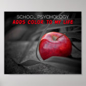 学校心理学が私の人生のポスターに色を加える ポスター (正面)