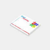 学校心理学のパズルのポスト・イット ポストイット (アングル)