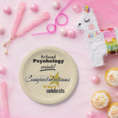 学校心理学の卒業の紙皿 ペーパープレート (パーティー)