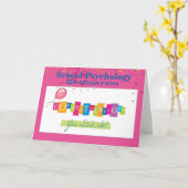 学校心理学の卒業カード カード (黄色い花)