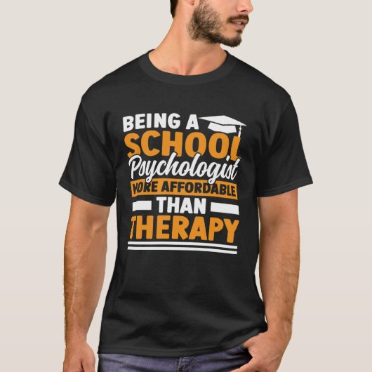 学校心理学心理学の先生グラ Tシャツ (正面)