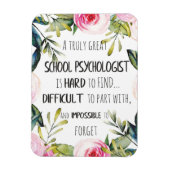 学校心理学者への感謝ギフト マグネット (縦)
