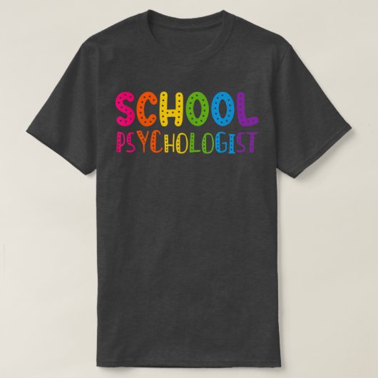 学校心理学者カラフル新学期チーム Tシャツ (デザイン正面)