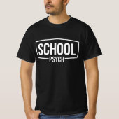 学校心理学者レトロサイケ先生 Tシャツ (正面)