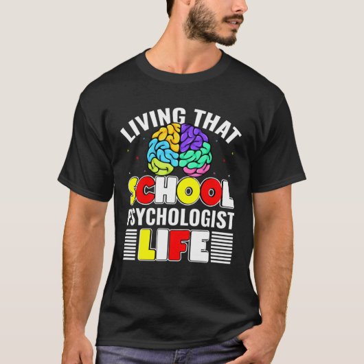 学校心理学者生命心理学先生スチューデン Tシャツ (正面)