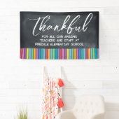 学校感謝スタッフ先生感謝 横断幕 (インサイチュ)