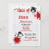 学校懇親会のクラスは個人化なります 招待状 (正面)