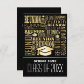 学校懇親会デザイン招待状 招待状 (正面/裏面)