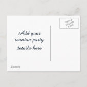 学校懇親会デザイン インビテーションポストカード (裏面)