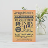 学校懇親会デザイン。 招待状 (スタンド正面)