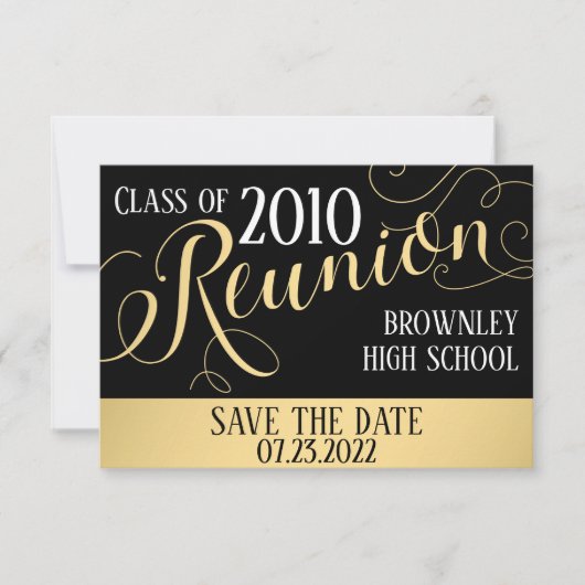 学校懇親会デザイン 招待状 (正面)