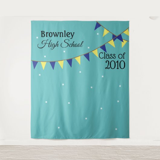 学校懇親会フォトブース背景 タペストリー (正面)