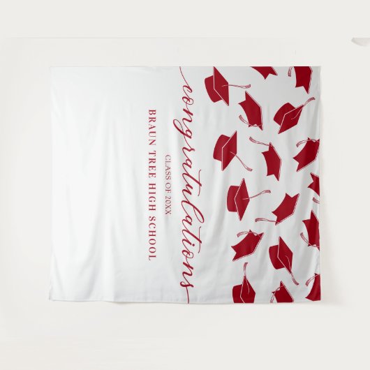 学校懇親会卒業バナー タペストリー (正面(横))