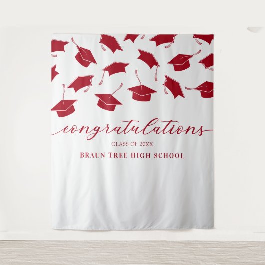 学校懇親会卒業バナー タペストリー (正面)