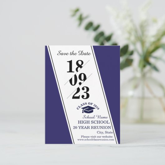 学校懇親会招待状はがき ポストカード (スタンド正面)