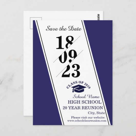 学校懇親会招待状はがき ポストカード (正面/裏面)