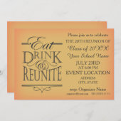 学校懇親会招待状デザイン 招待状 (正面/裏面)